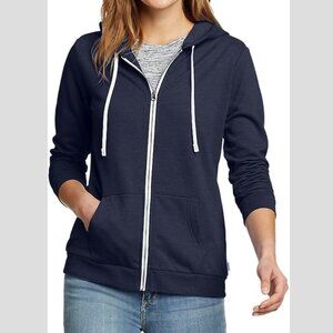 Eddie Bauer : Camp Fleece Hoodie : Heather Navy : Women's 2XL